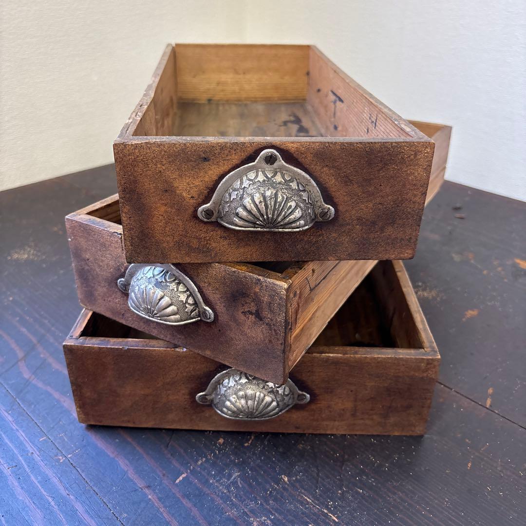 昭和レトロ 文机 ローテーブル 引き出し3杯 古家具 木製 机 ヴィンテージ