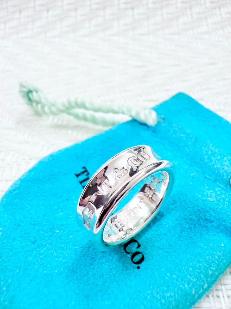 ティファニー　ナローリング　指輪　13号　研磨済み　1837 TIFFANY