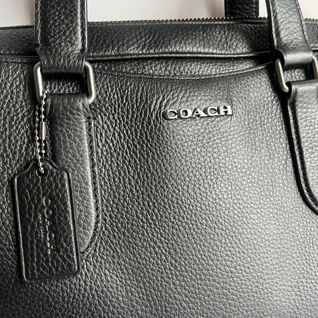 ✨️未使用級に近い✨️ coach ビジネスバッグ　ブリーフケース　レザー　　黒