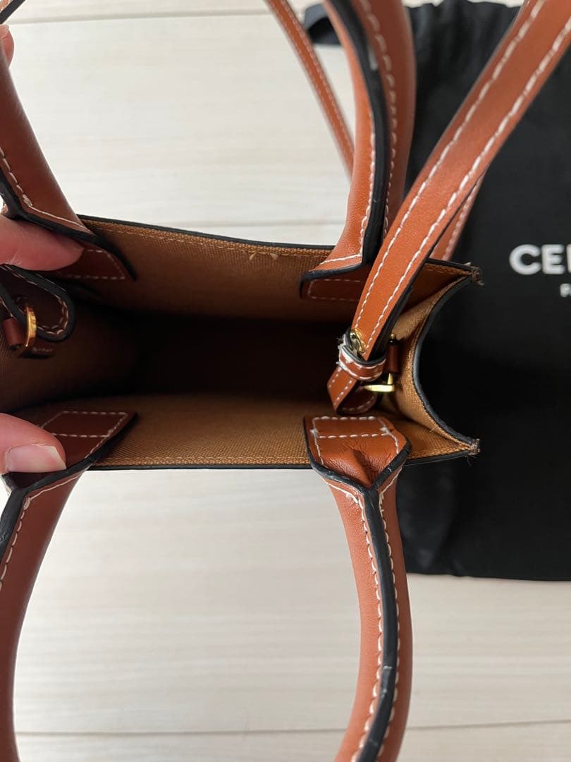 CELINE トリオンフ キャンバス ミニ カバ ヴァーティカル　1/14発送