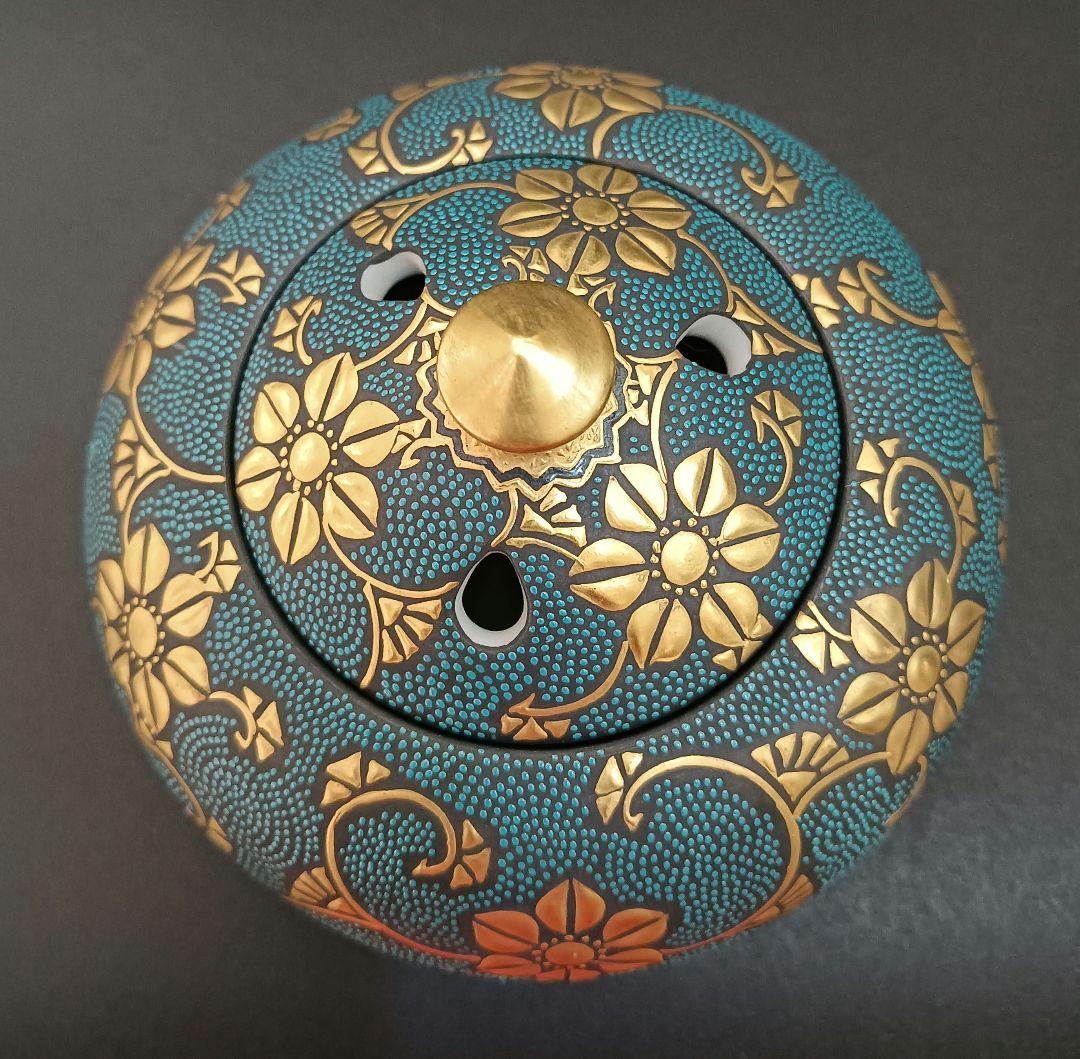 九谷　錦玉　青粒　香炉