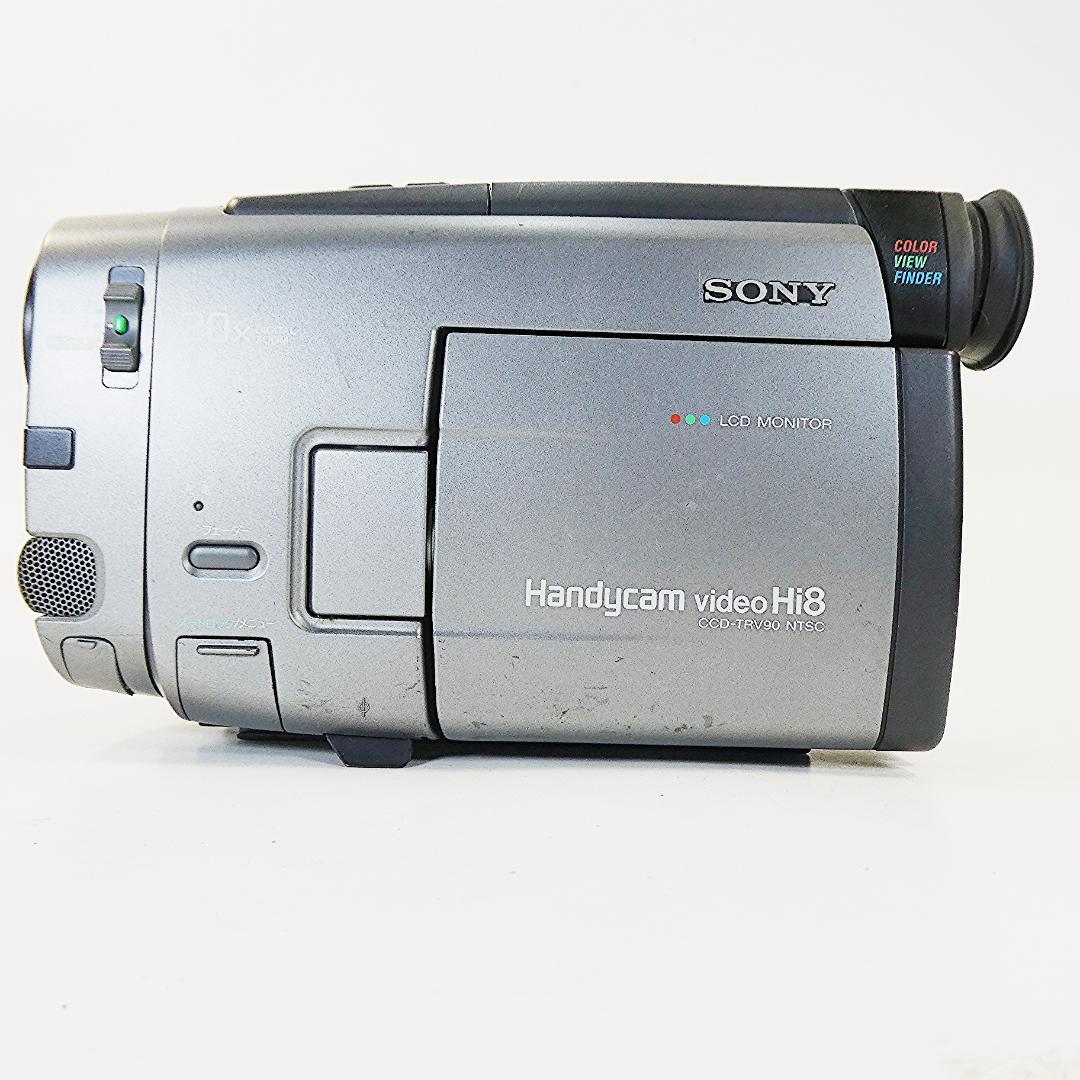 動作良好 Hi8ソニー CCD-TRV90 8ミリビデオカメラ DVD化に最適