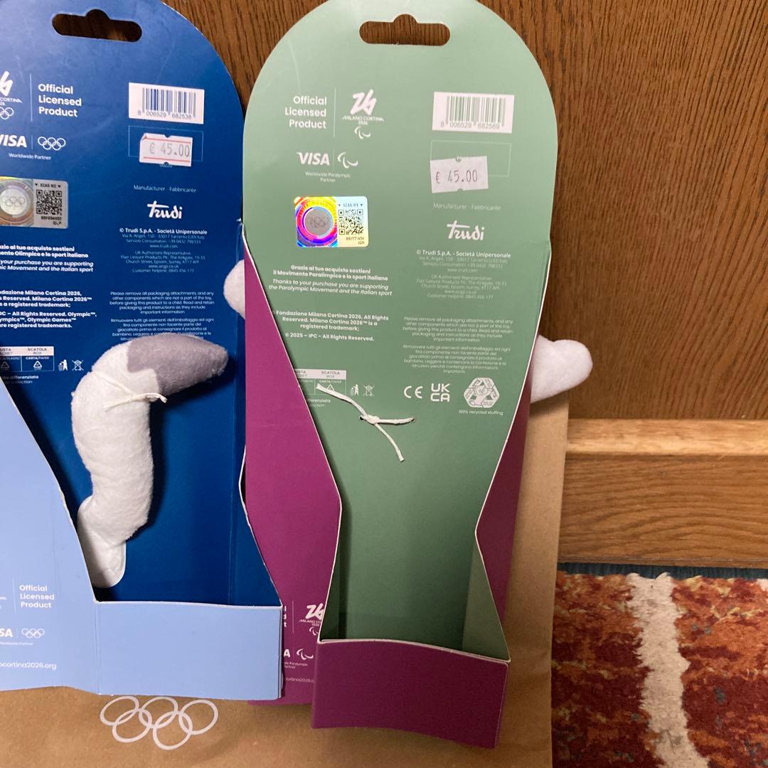 2026ミラノコルティナオリンピック マスコット ぬいぐるみセット