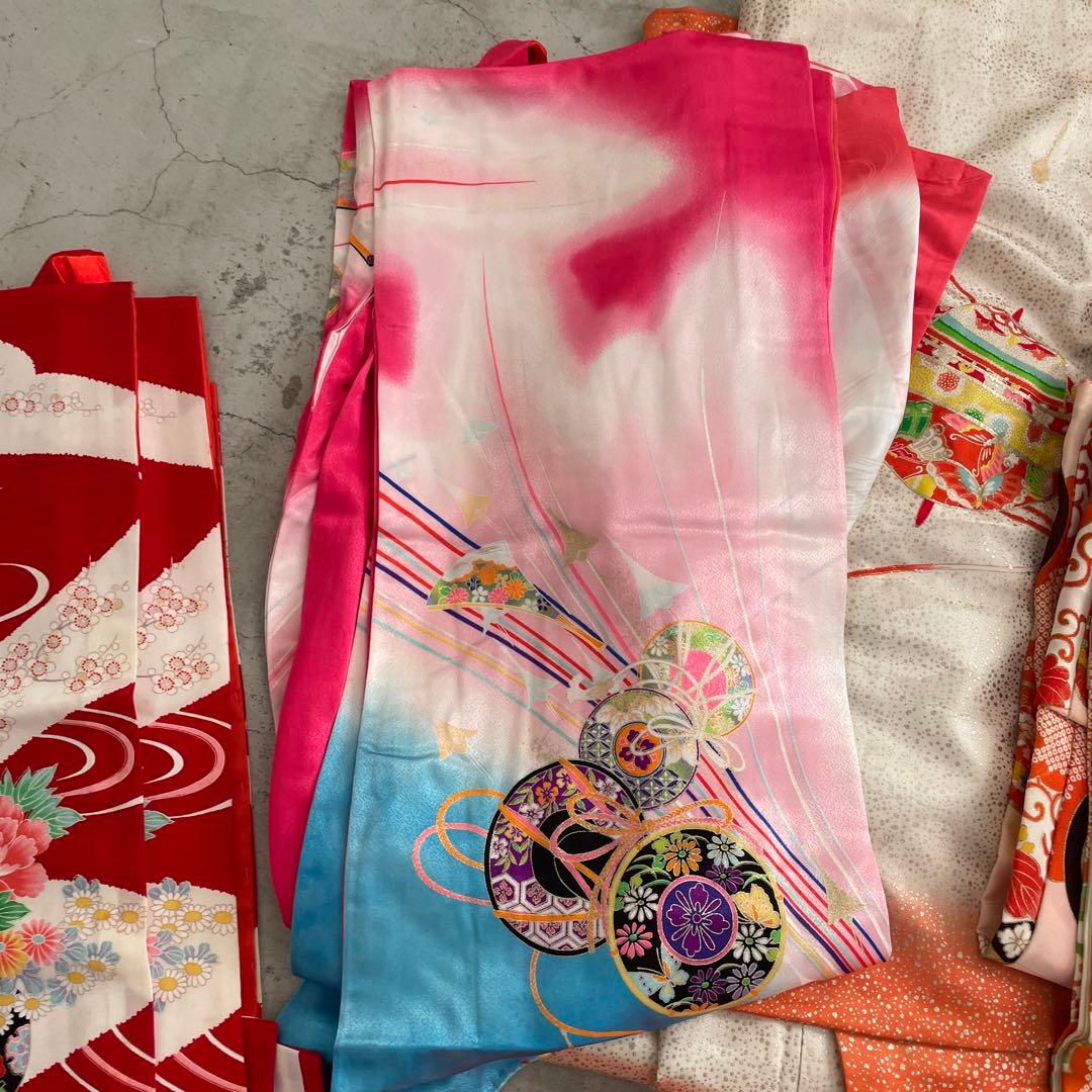 子供　七五三 アンティーク着物　リメイクセット