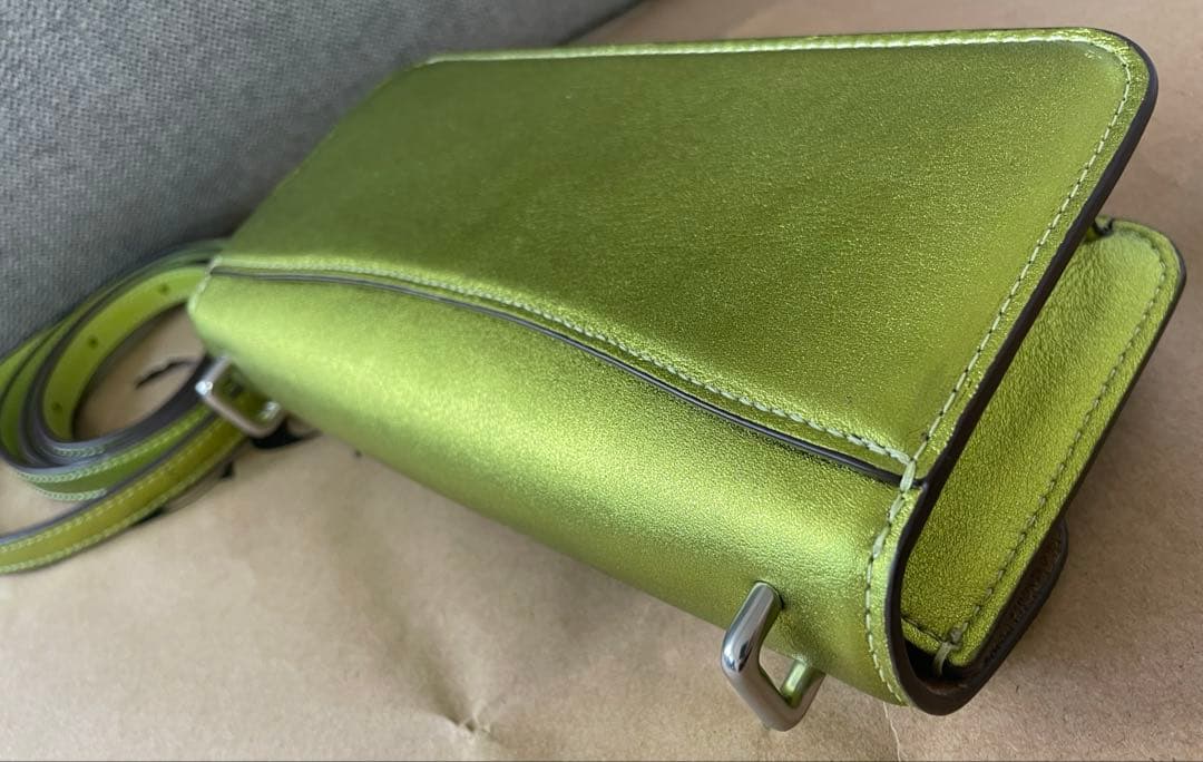 新品、未使用❤️COACH❤️コーチモーガン ショルダーバッグレザーライトグリー