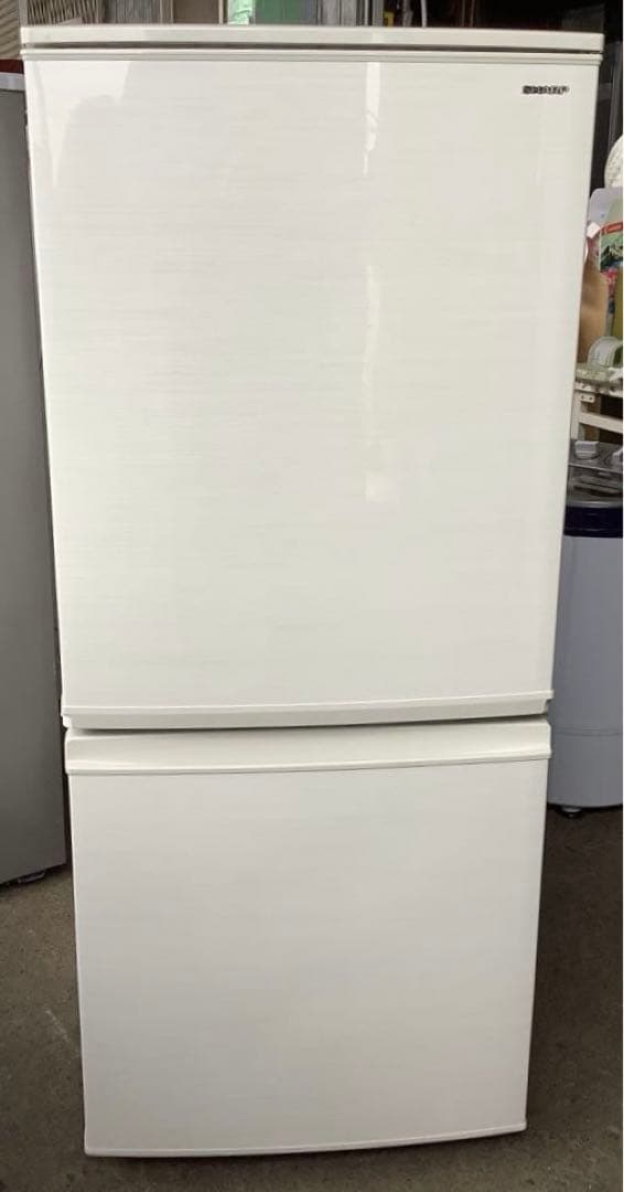 DAKE シャープ 2ドア冷凍冷蔵庫 SJ-D14D-W 2018年製