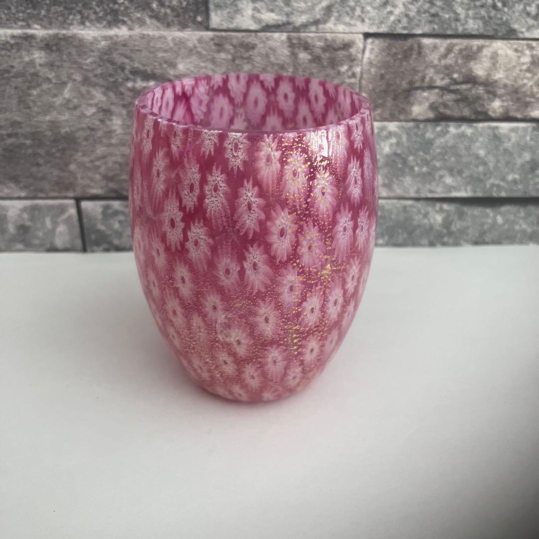 ベネチアンガラス　murano ムラーノ　ミルフィオリ　プレート　グラス