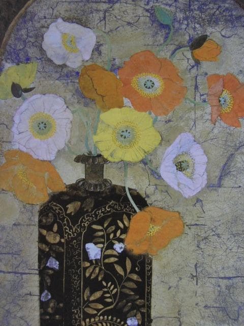 松室加世子、【想花】、希少な額装用画集より、新品額装付、状態良好