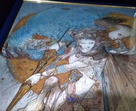 天野喜孝　ジグソーパズル　額付き　完成品 　1000P