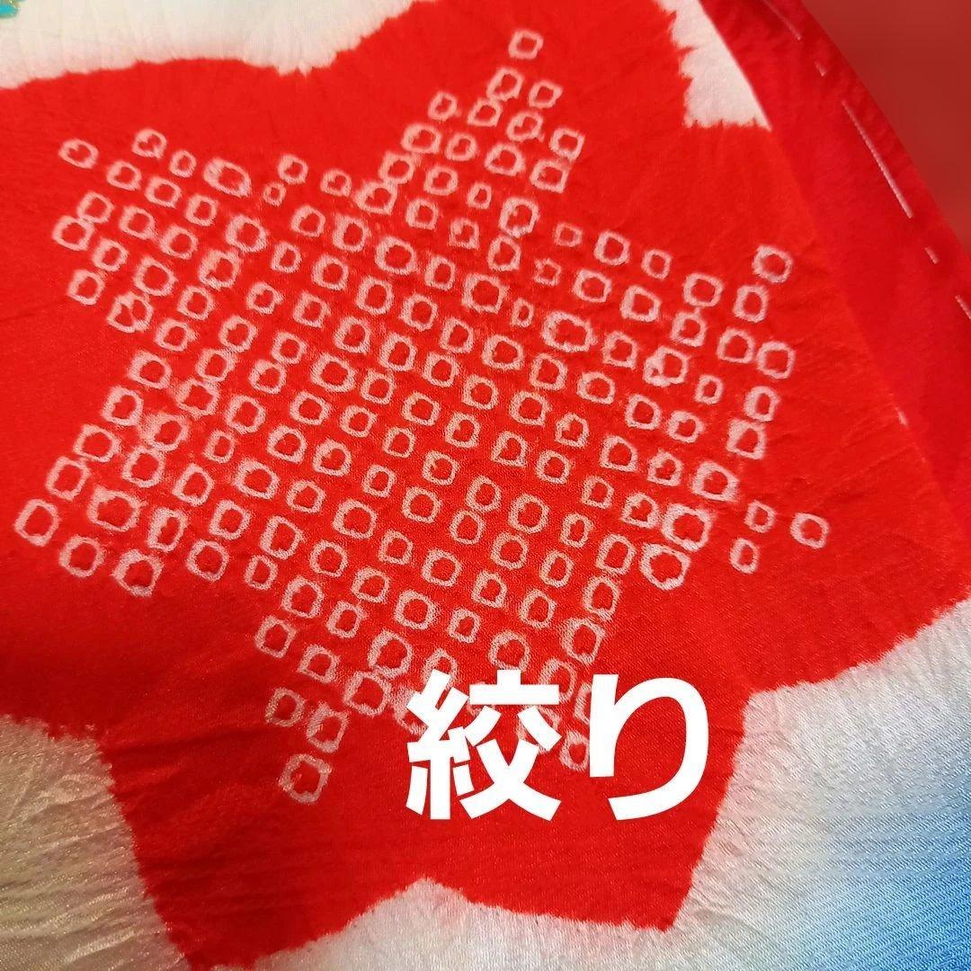 市松人形　ドール　12号　着物　帯　帯締め帯揚げ　正絹　晴れ着