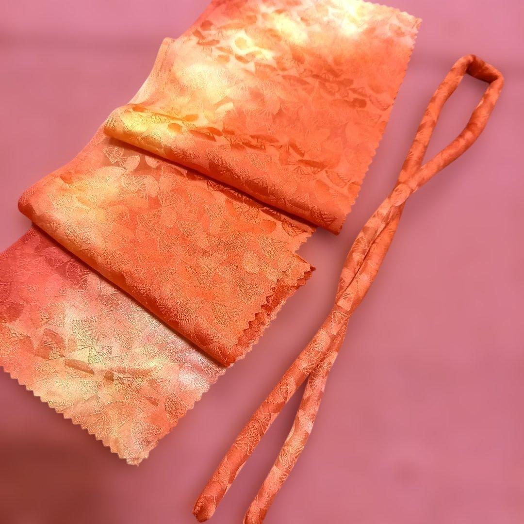 市松人形　ドール　12号　着物　帯　帯締め帯揚げ　正絹　晴れ着