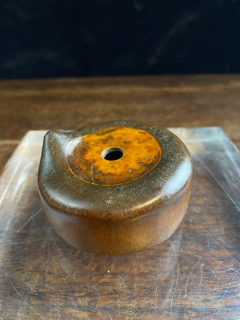 竹製灰皿　水滴　2個セット