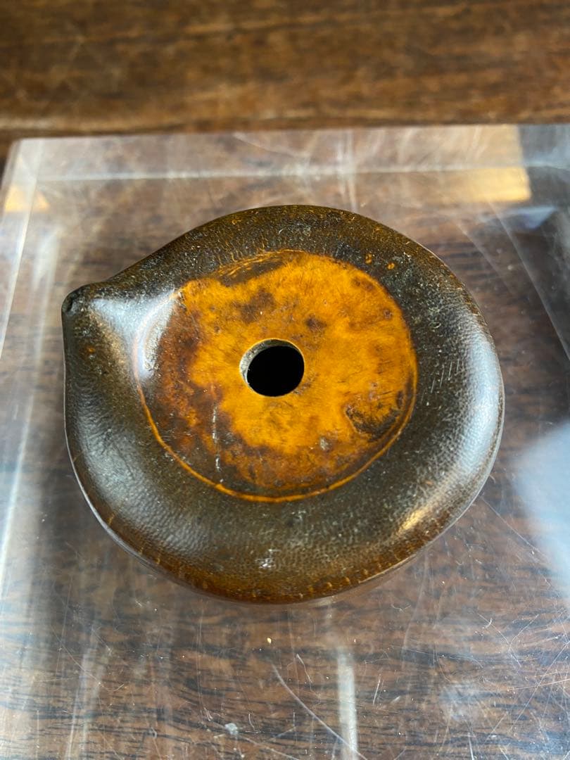 竹製灰皿　水滴　2個セット