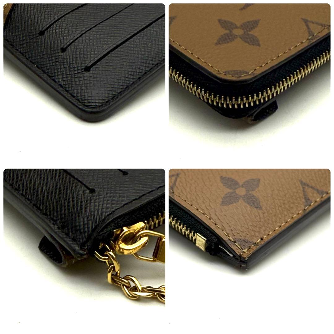 【新品近い】ルイヴィトン モノグラム リバース ポルトカルト ヴェルソ