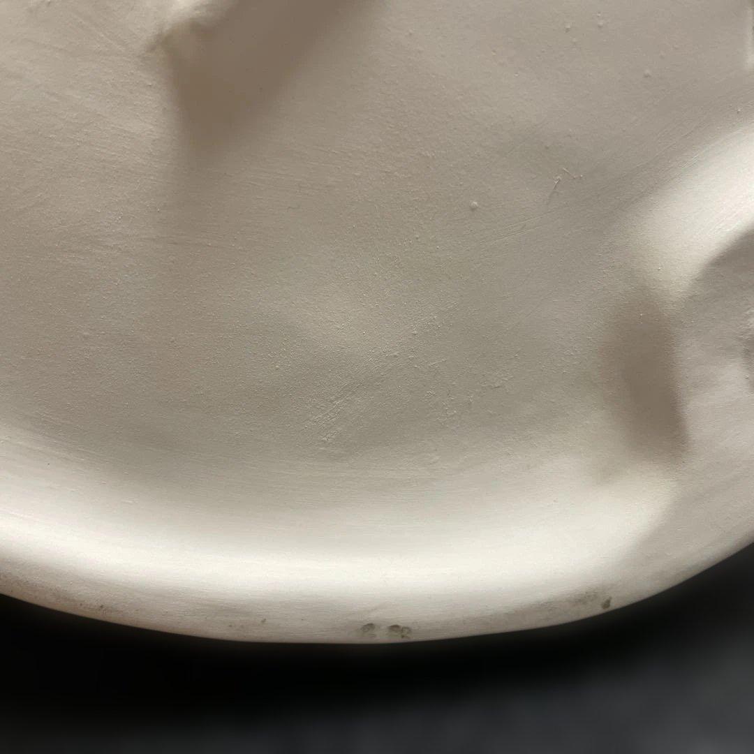 陶器 招き猫 置物 福よ来い　高さ約34cm レトロな工芸品　コレクション