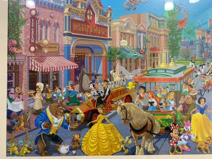 ディズニー　絵画　　プリンセス