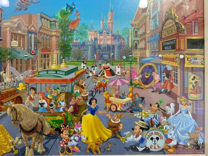 ディズニー　絵画　　プリンセス