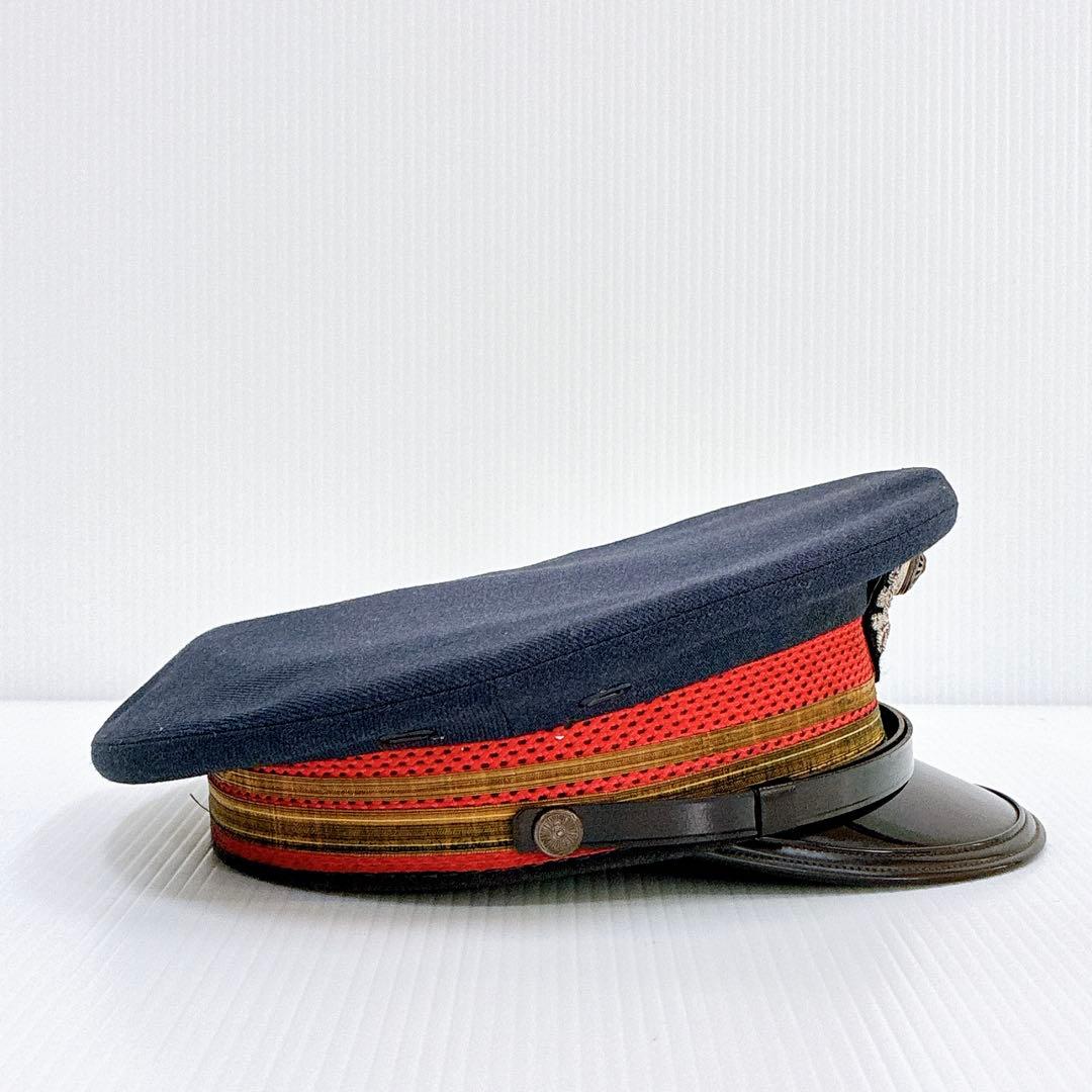 【功績章付き】日本国有鉄道 駅長帽子 当時物 制帽 ヴィンテージ 銀細工 純銀