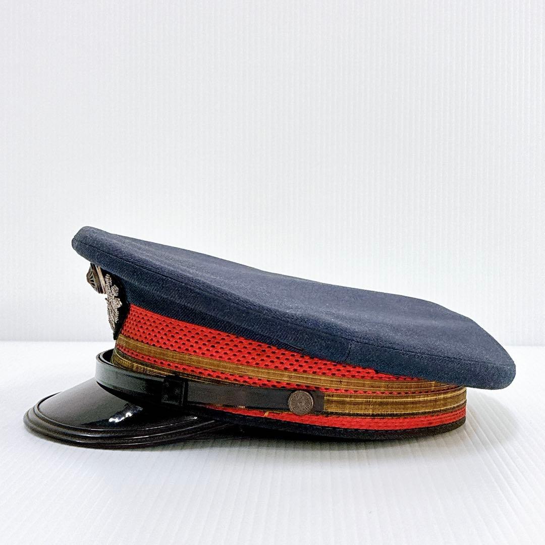 【功績章付き】日本国有鉄道 駅長帽子 当時物 制帽 ヴィンテージ 銀細工 純銀