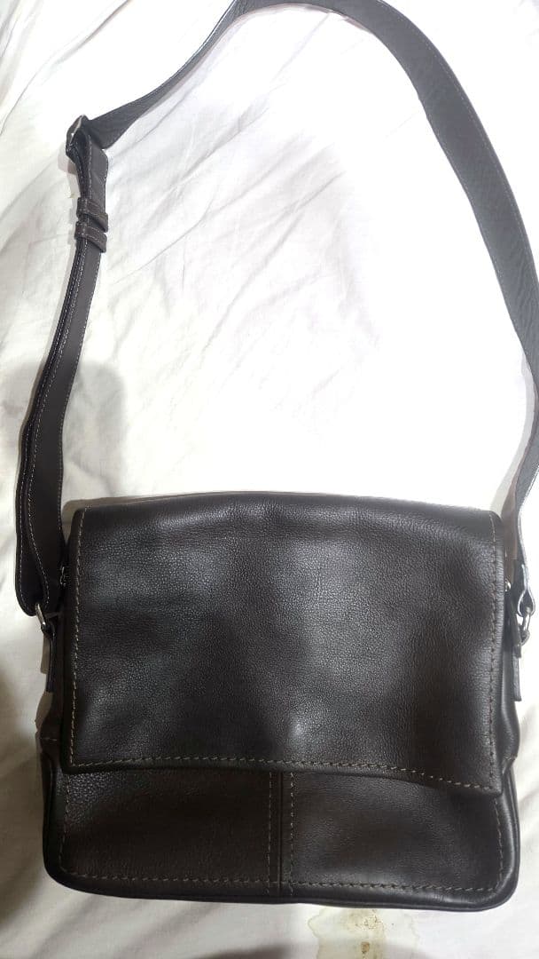 土屋鞄製造所　トーンオイル　ヌメショルダー　ダークブラウン