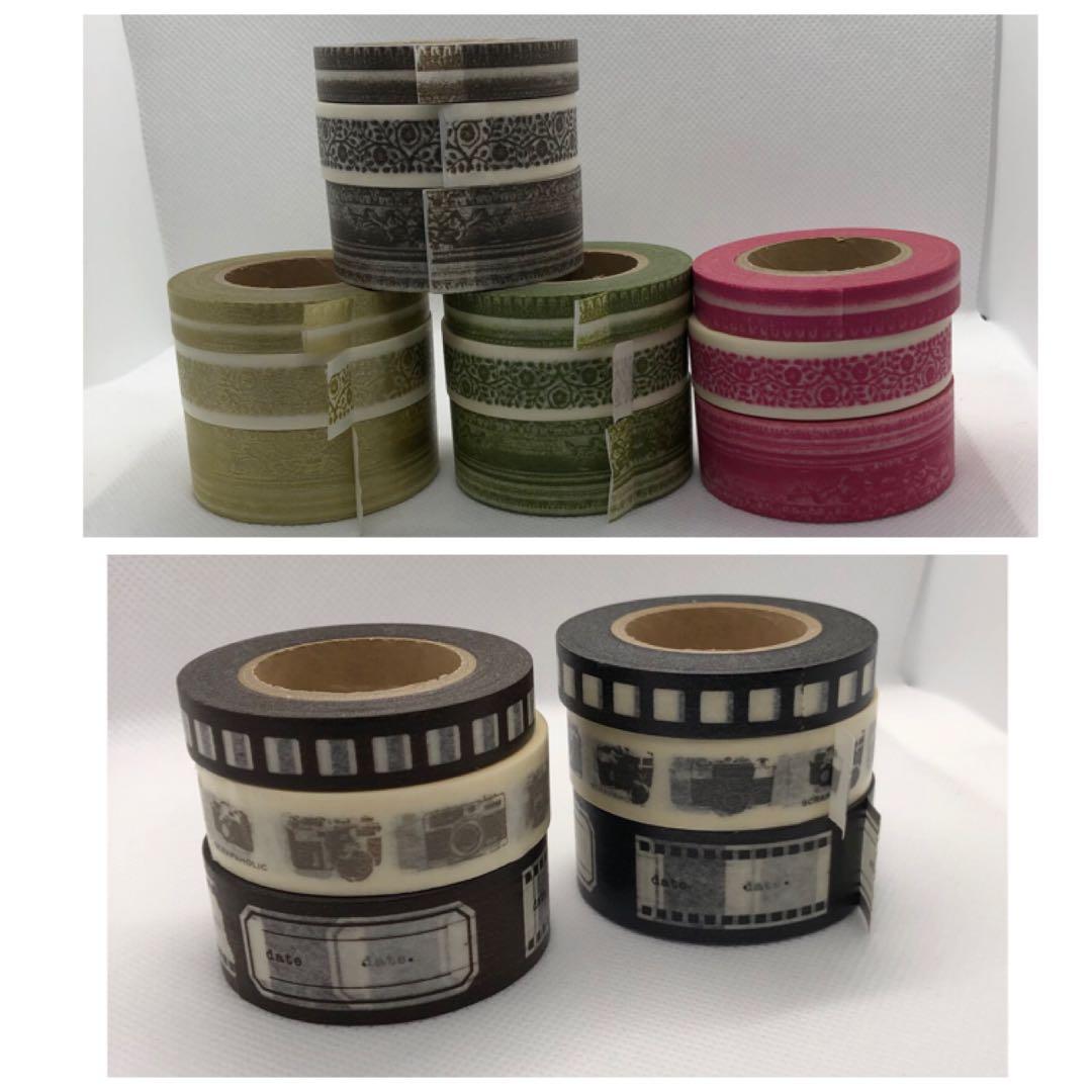 marks 装飾的な模様のマスキングテープ　18点
