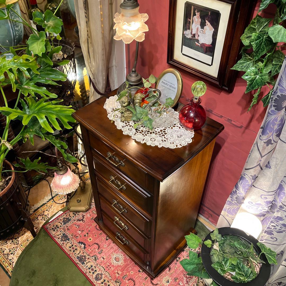 Sale アンティーク　５DR コンパクト　チェスト　キャビネット