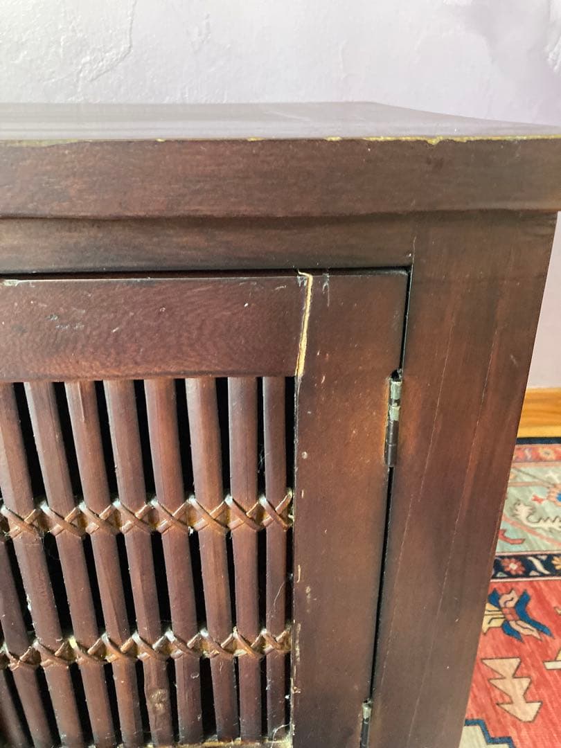 テレビ台 引き出し付き ダークブラウン　アジアン家具