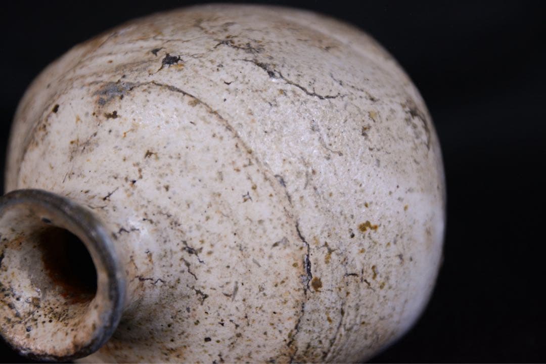 みつるつる様●【丸田宗彦】粉引唐津扁壺徳利