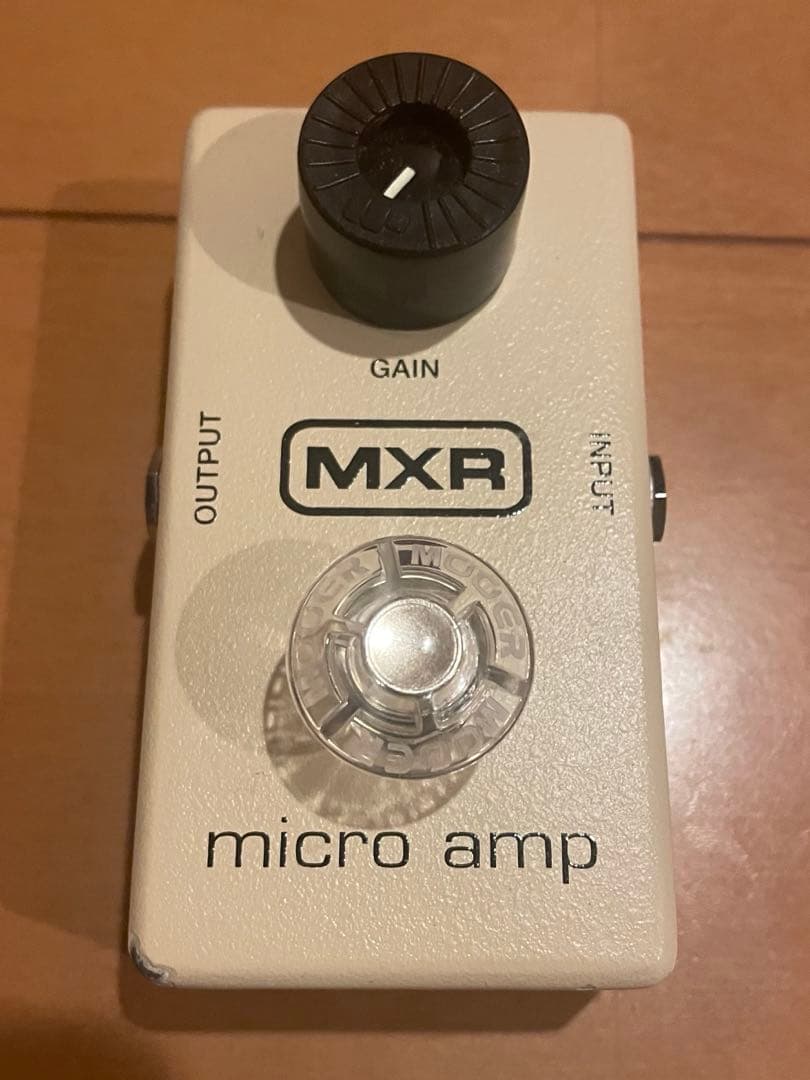 MXR microamp （即戦力MOOERスイッチキャップ、裏マジックテープ）