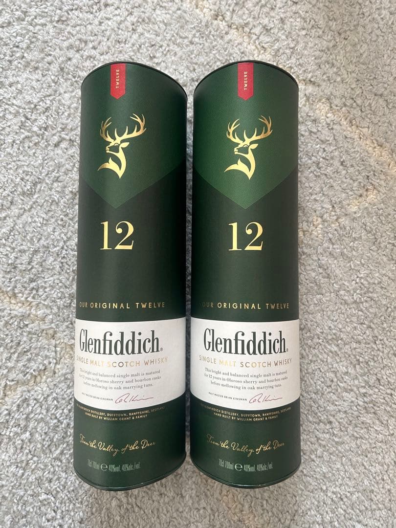 Glenfiddich 12年 シングルモルトウイスキー　2本