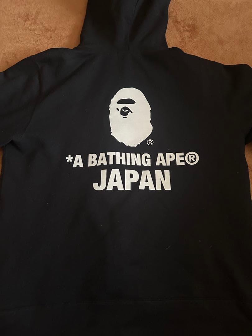 A BATHING APE ブラックパーカー Mサイズ