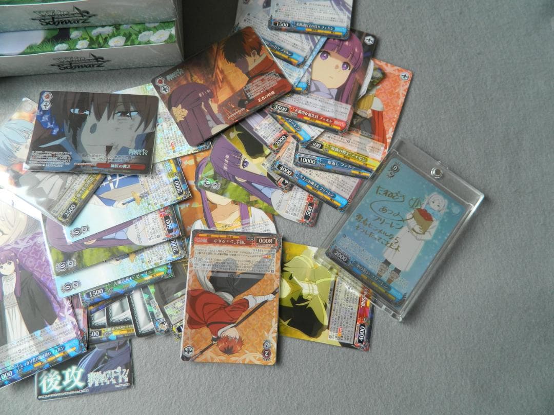 ヴァイスシュバルツ　SP 冬の装い フリーレン サイン入りカードセット