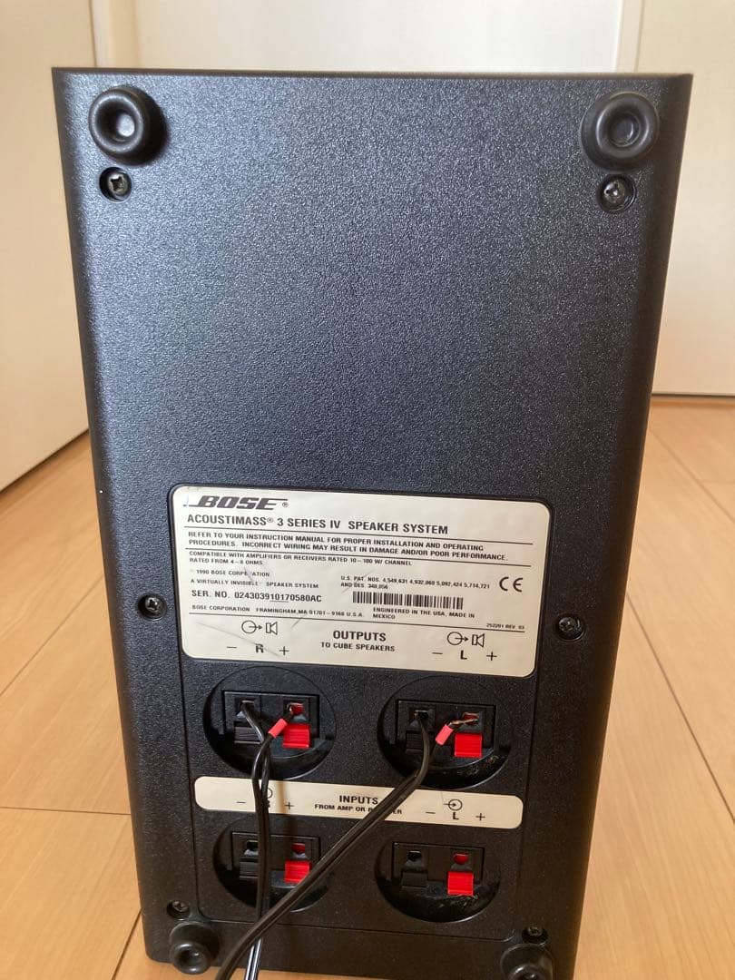 スピーカー・ウーファー BOSE ACOUSTIMASS 3 SERIES IV SPEAKER