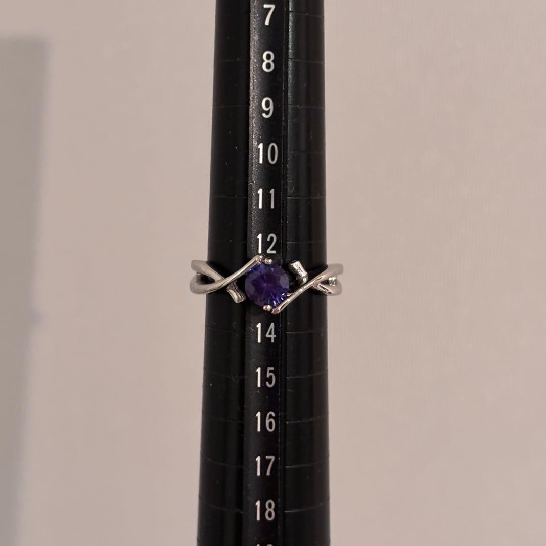 ヴァイオレットサファイア リング pt950