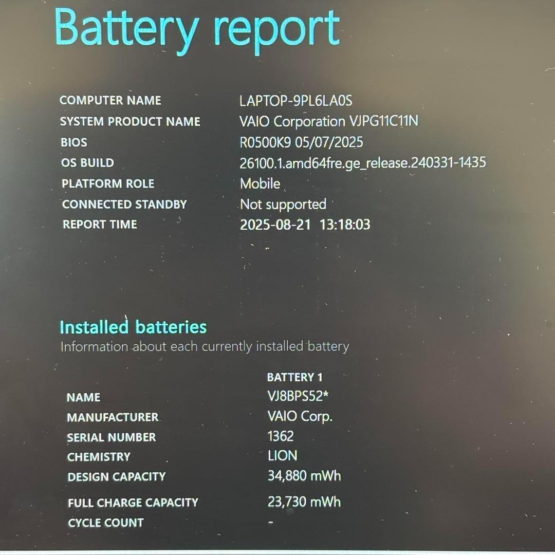 【人気ブランド】i5第8世代✨SONY VAIO ノートPC Windows11