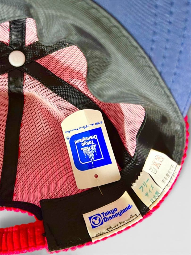 東京ディズニーランド　レトロ　ミッキー キャップ　帽子　ヴィンテージ　古着　貴重