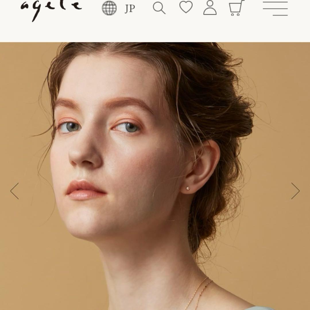 新品　agete 18金　ダイヤモンドピアス♡