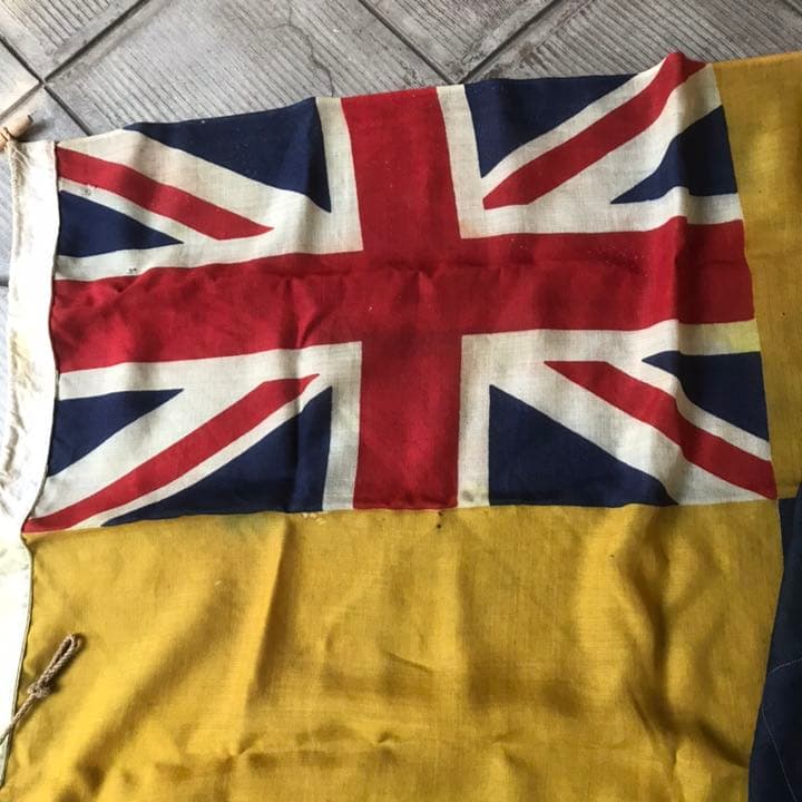 レア！20's～30’s 実物イギリスアンティーク軍関連旗フラッグ英国ミリタリー