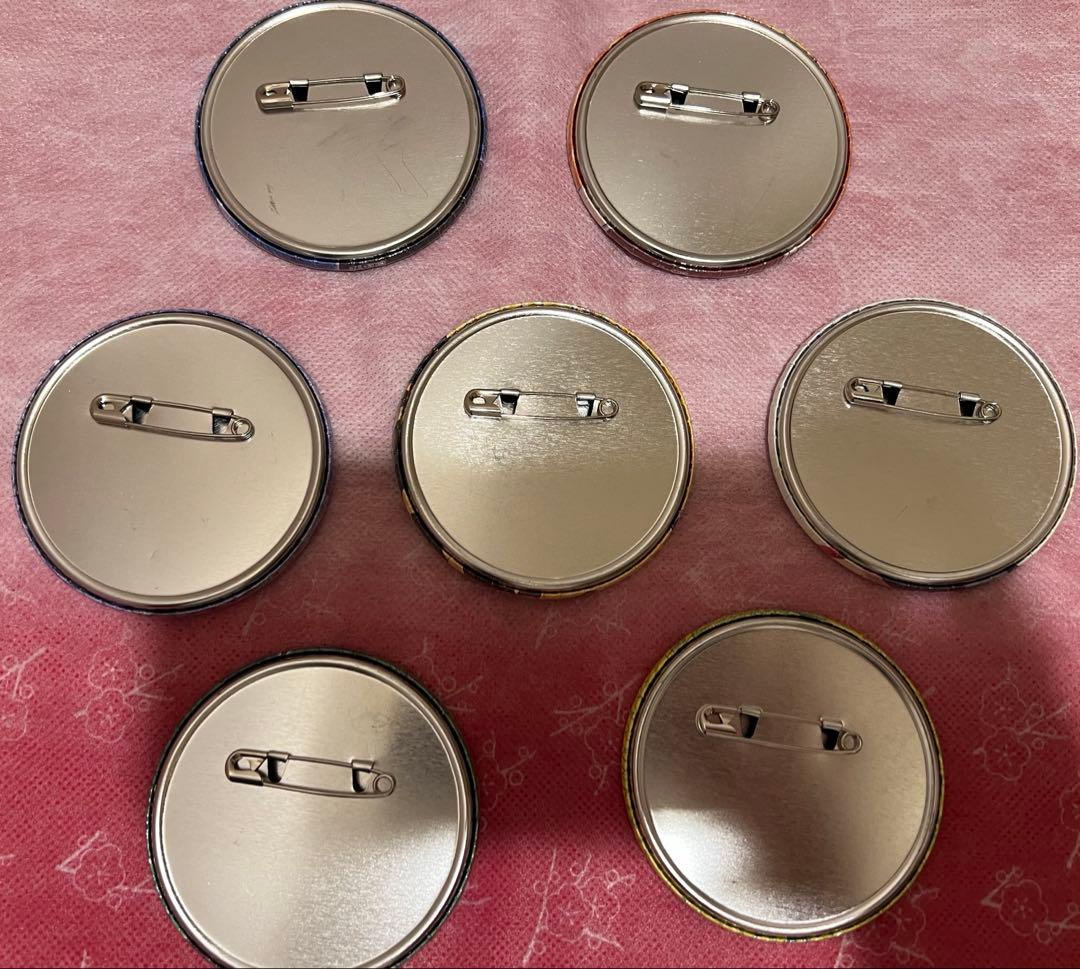 【未使用】NARUTO展限定缶バッジ 7点【ミナト カカシ 火影ナルト サスケ】