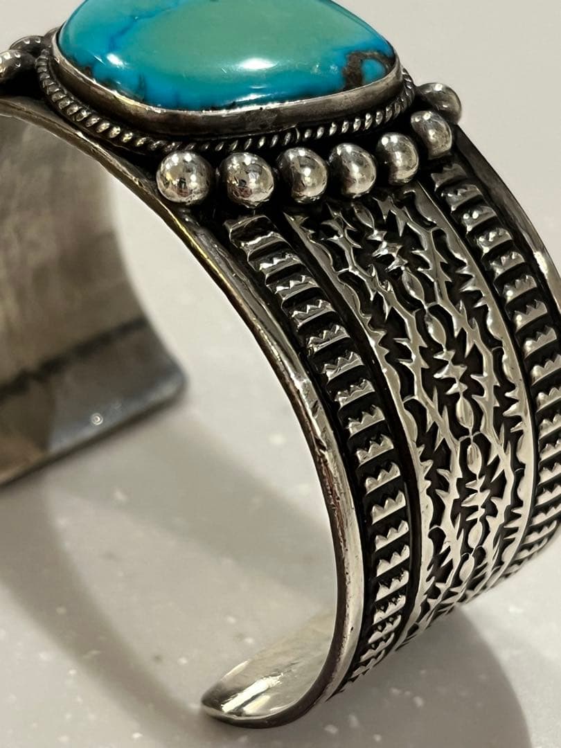 NAVAJOサンシャインリーブス ターコイズ バングル