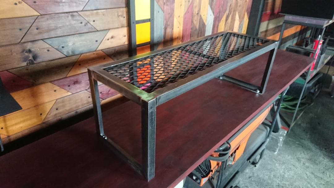 無塗装でアイアンなシューズラック♪ 300×900×300ｍｍ Π型