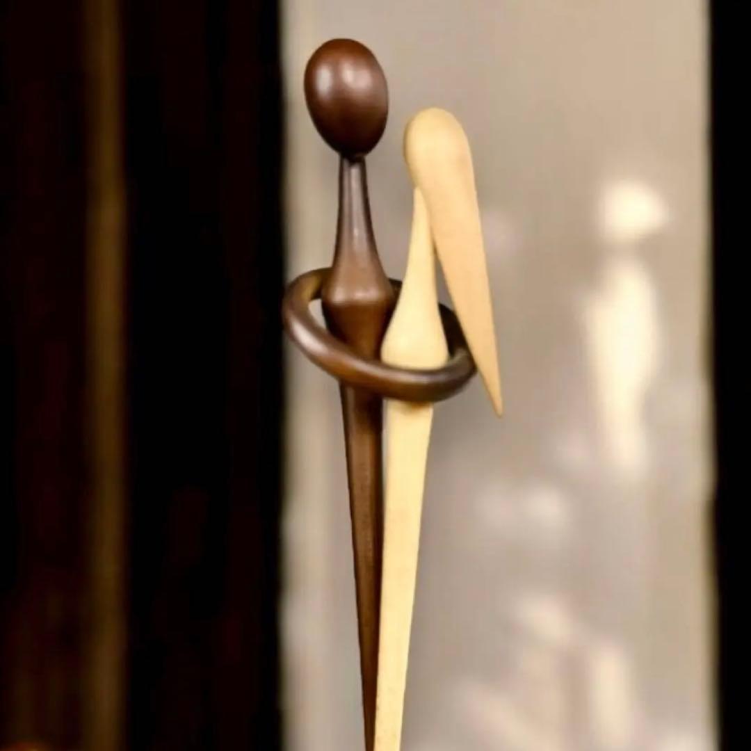 1971年 近代 モダンこけし 杉崎泰山 作 〈ささやき〉創作　郷土玩具