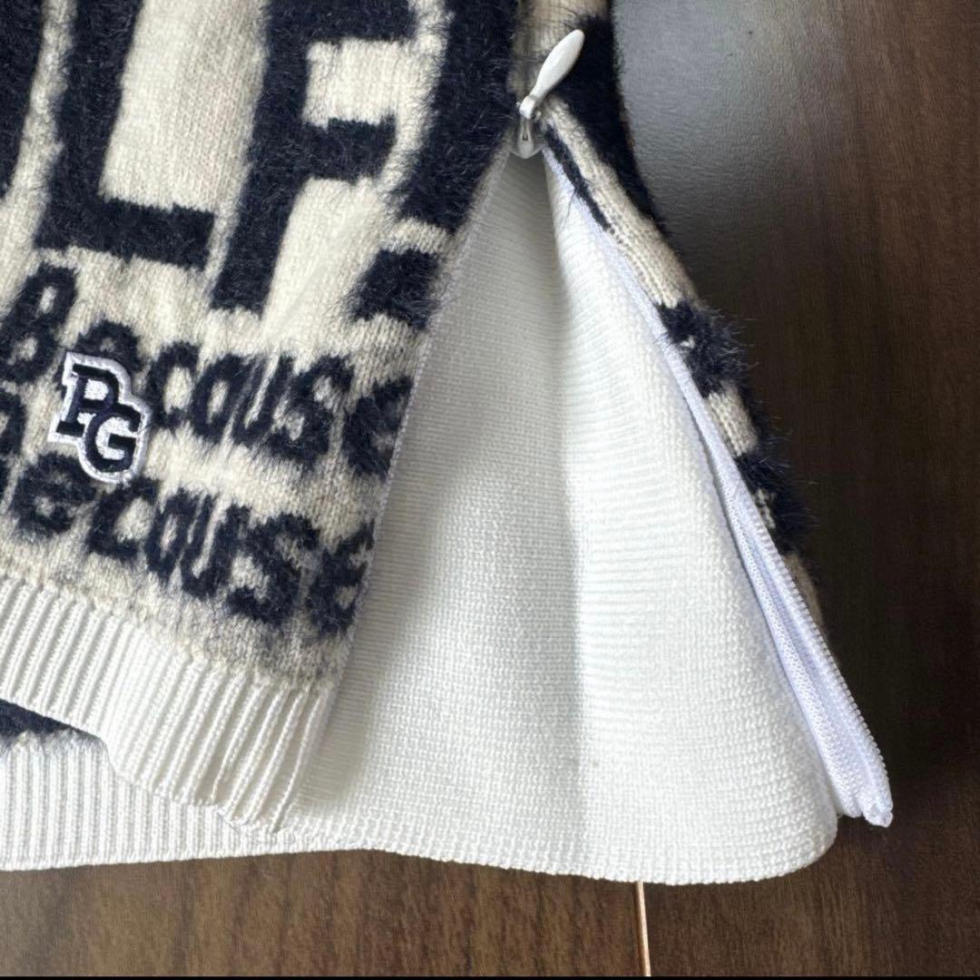 新品♪96.800円PEARLY GATES フードニットパーカー＆スカート Ｌ