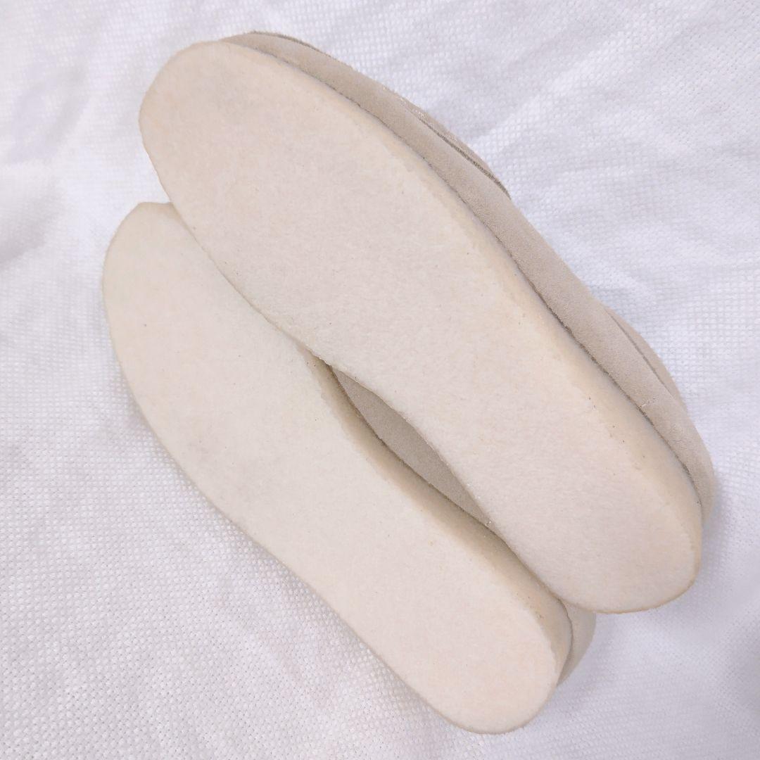 パパスPapasワラビータイプスウェードレザーブーツシューズ40Mサンドベージュ