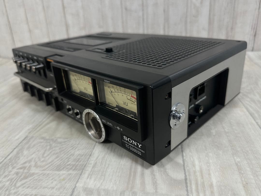 動作品SONY ソニーカセットデッキ　TC-3000SD 昭和レトロ 元箱付き