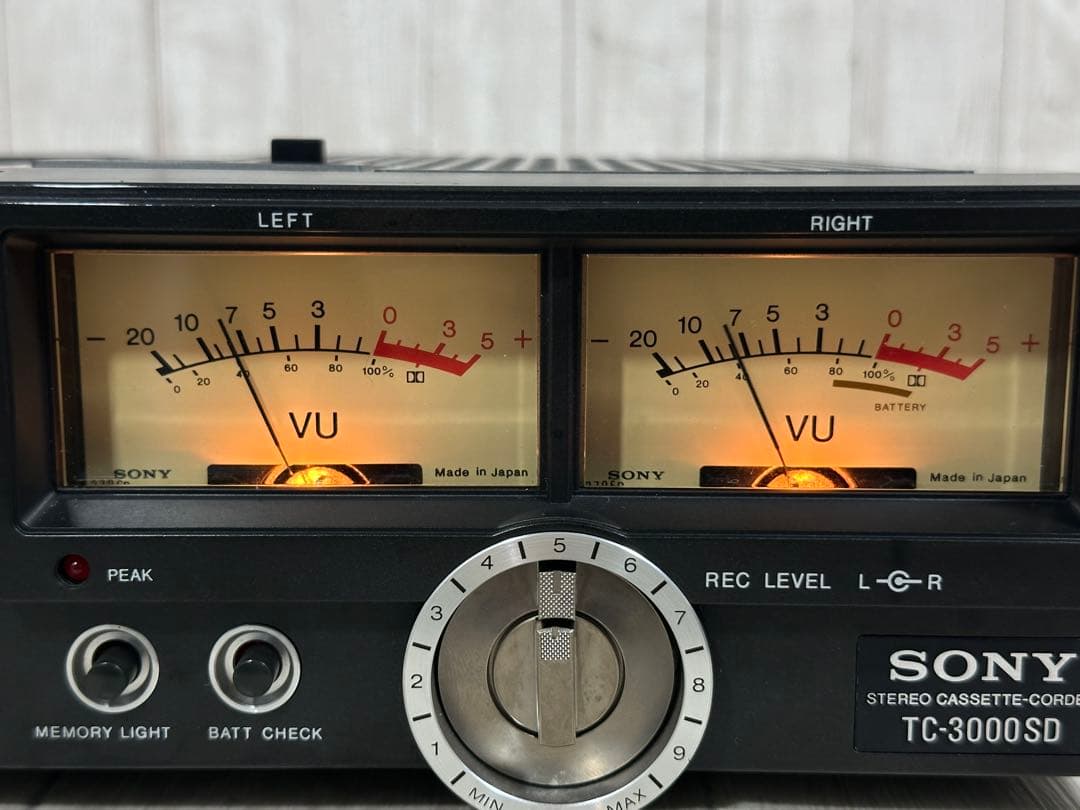 動作品SONY ソニーカセットデッキ　TC-3000SD 昭和レトロ 元箱付き