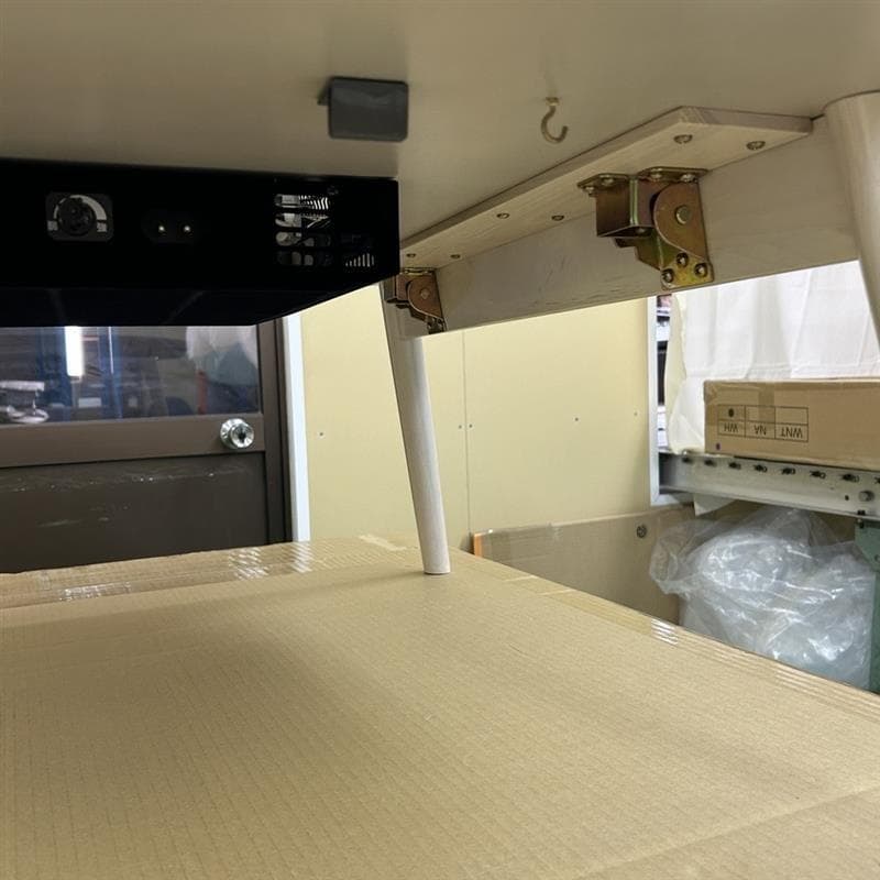 ☆BIG折れ脚　円形こたつ100NA＋WH 【訳あり特価】