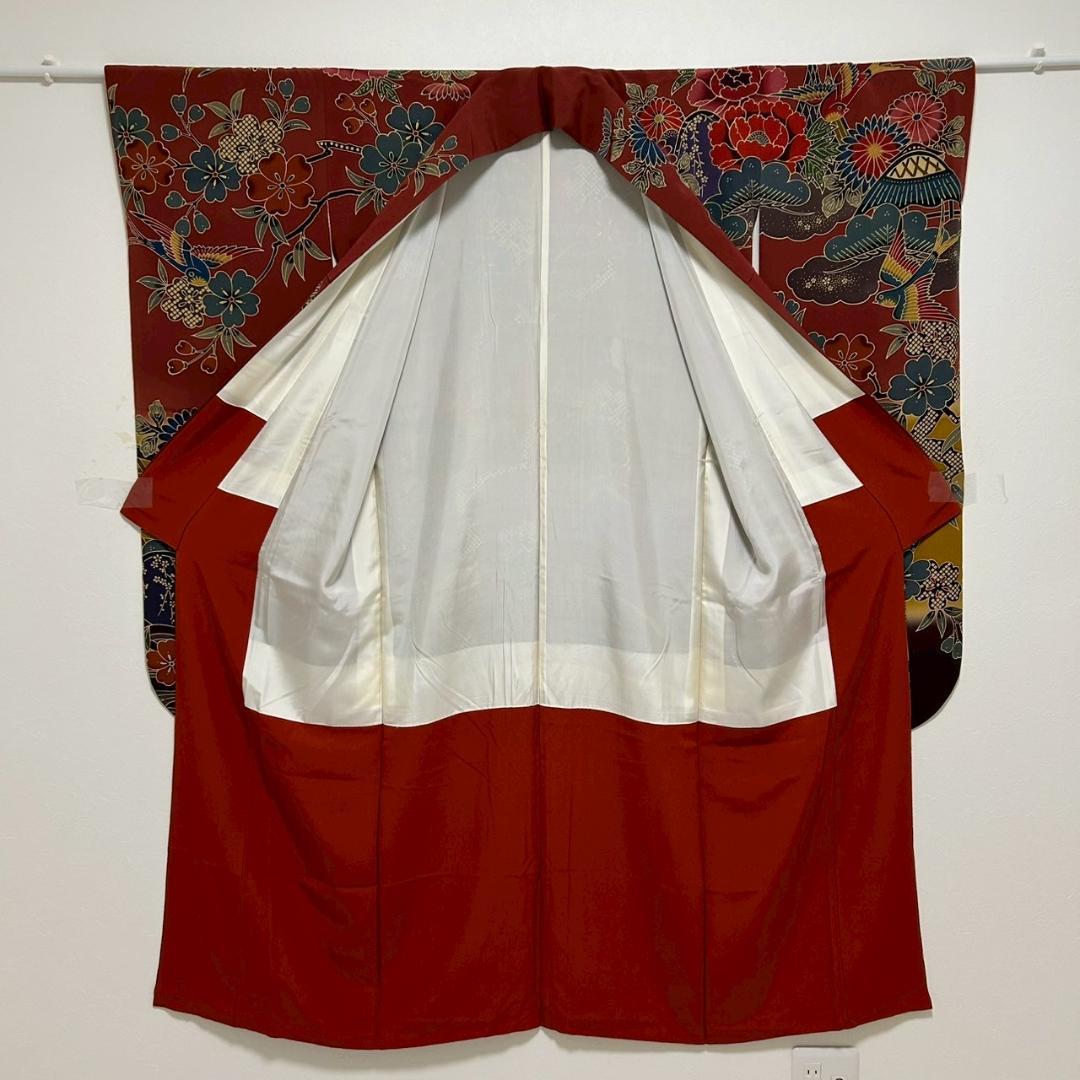 KP1771 振袖 身丈162cm 正絹 着物 成人式