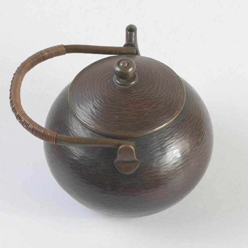 煎茶道具　銅製　杉目　湯沸　薬缶　合わせ箱　V　9477