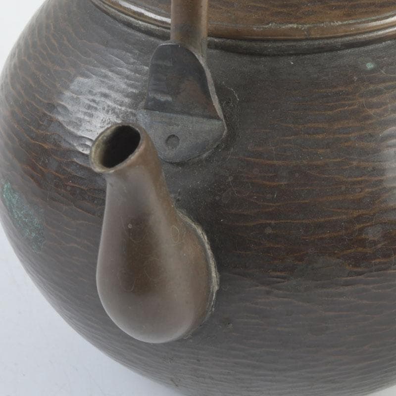 煎茶道具　銅製　杉目　湯沸　薬缶　合わせ箱　V　9477